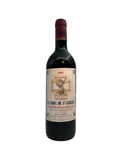 Bouteille de vin rouge Château La Croix de St Georges 1984