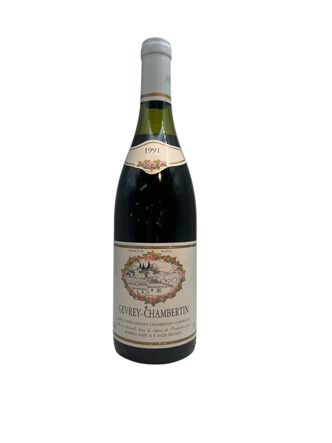 Bouteille de Gevrey-Chambertin Robert Pain 1991