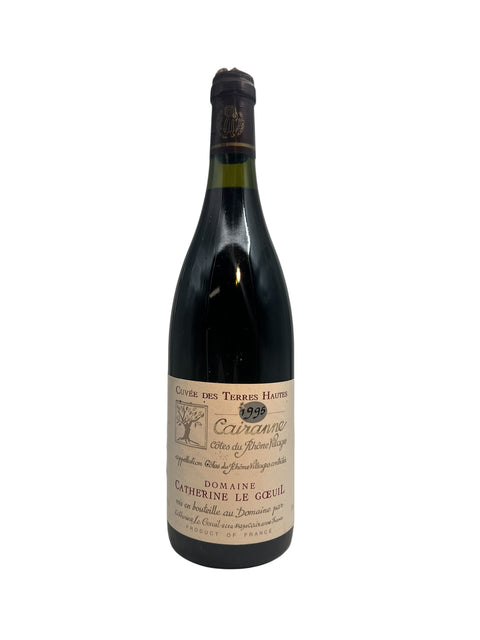Bouteille de Cairanne 1995 du Domaine Catherine Le Gœuil