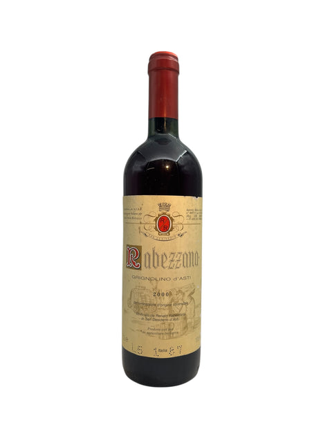 Bouteille de vin rouge Grignolino d'Asti Rabezzana 2000