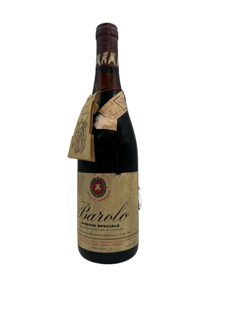 Bouteille de Barolo Tenuta Cerequio 1964 avec étiquette