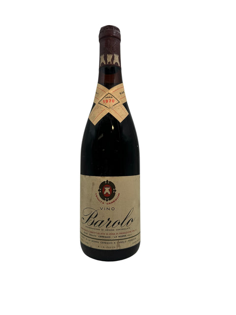 Bouteille de vin rouge Barolo Tenuta Cerequio 1970