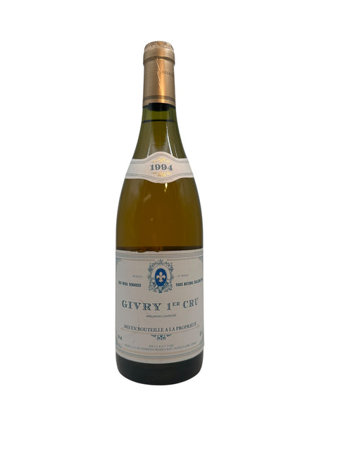 Bouteille de vin blanc Givry 1er Cru 1994 de Remoissenet