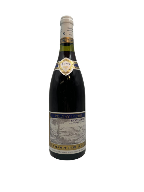 Bouteille de Volnay 1er Cru de Champy Père & Cie millésime 1993