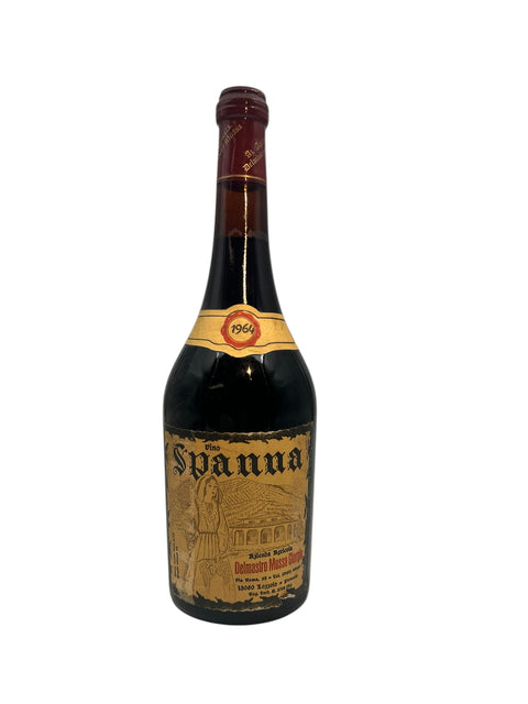 Bouteille de vin rouge Spanna Delmastro Mussa 1964