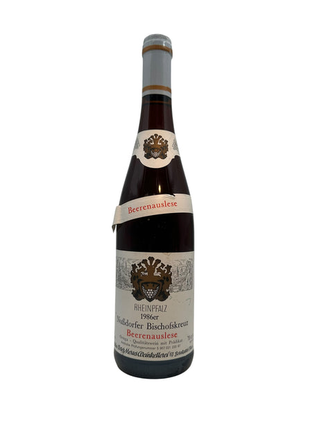 Bouteille de vin de dessert Nußdorfer Bischofskreuz Beerenauslese 1986