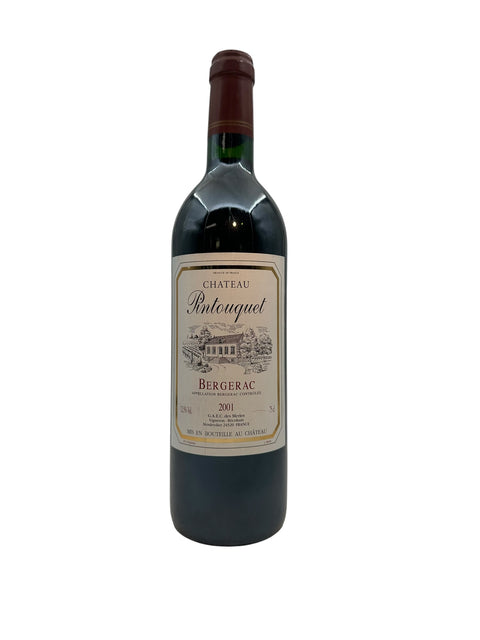 Bouteille de vin rouge Bergerac Château Pintouquet 2001