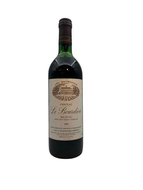 Bouteille de vin rouge Médoc Château Le Bourdieu 1983