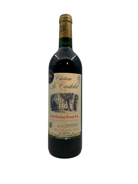 Bouteille de vin rouge Château Le Castelet 2000