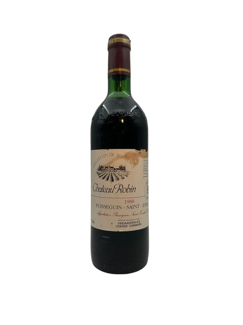 Bouteille de Château Robin Puisseguin Saint-Émilion 1988