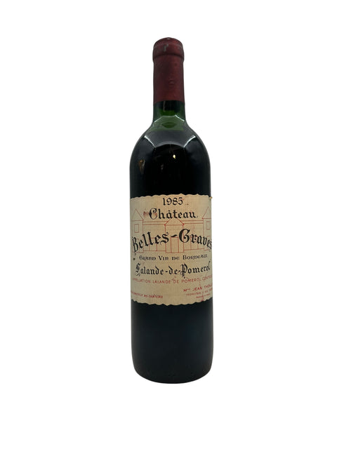 Bouteille de vin rouge Château Belles-Graves 1985