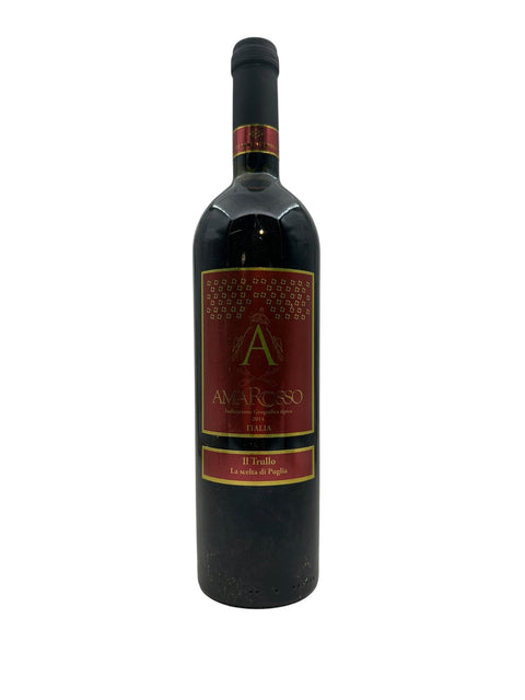 Bouteille de vin rouge Amarosso Il Trullo 2015 d'Italie