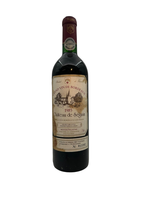 Bouteille de vin rouge Château de Seguin 1985 de Bordeaux