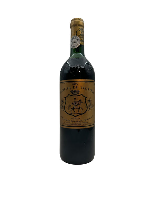 Image du vin rouge de Bordeaux 1985 du Chevalier de Védrine.