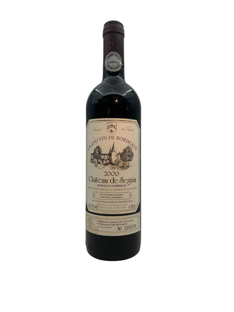 Bouteille de vin rouge Château de Seguin 2000, Bordeaux Supérieur