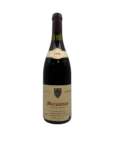 Bouteille de vin rouge Marsannay Domaine Collotte 1996