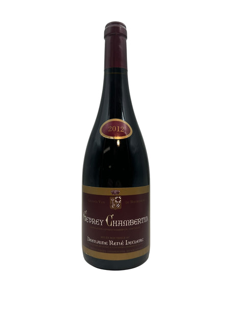Bouteille de Gevrey Chambertin Domaine René Leclerc 2012