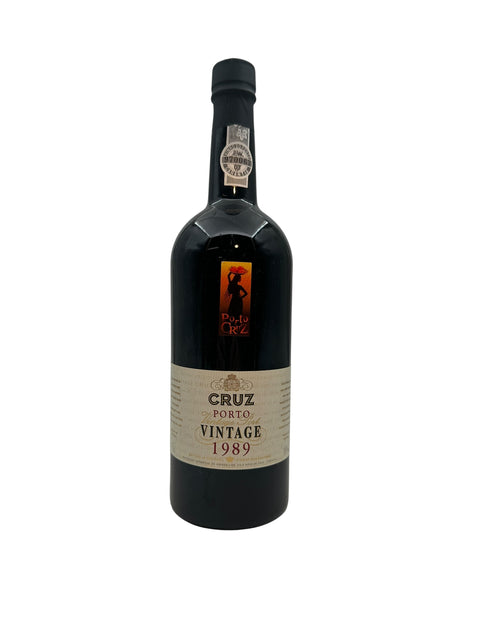 Bouteille de porto Cruz millésimé 1989