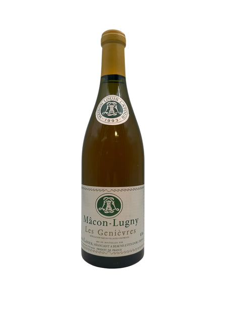 Bouteille de vin blanc Mâcon-Lugny Maison Louis Latour 1993