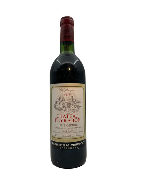 Bouteille de vin rouge Château Peyrabon 1978 du Haut-Médoc