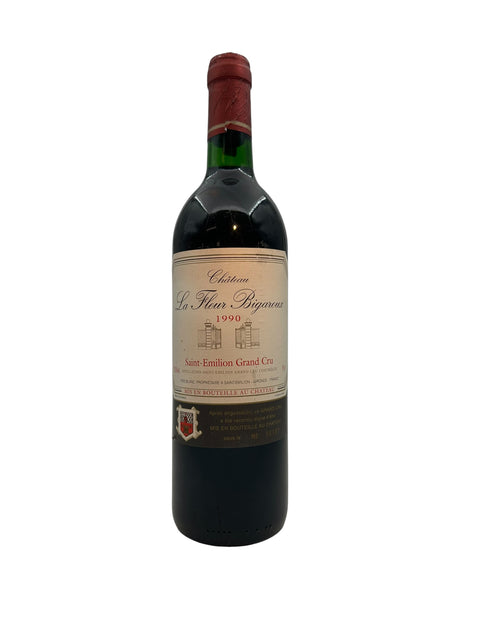 Bouteille de vin rouge La Fleur Bigaroux Château 1990