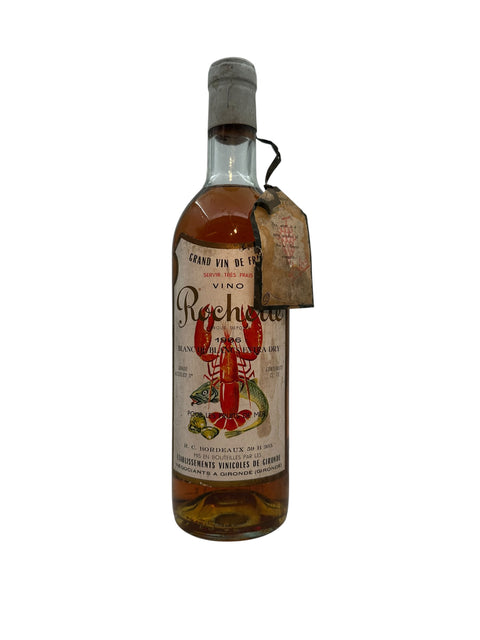Bouteille de vin blanc Rochereau de 1968