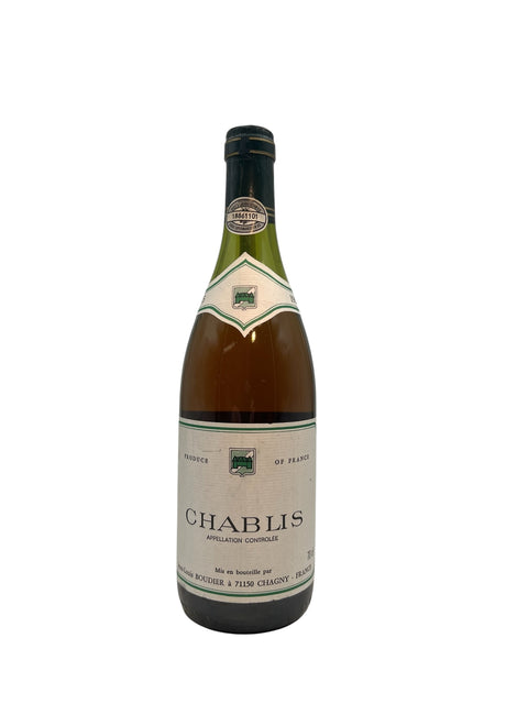 Bouteille de Chablis Nicolas Boudier 2020
