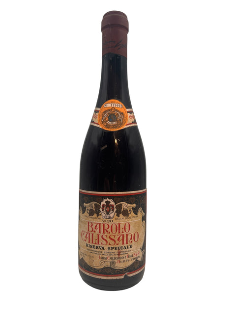 Bouteille de vin rouge Barolo Luigi Calissano 1966