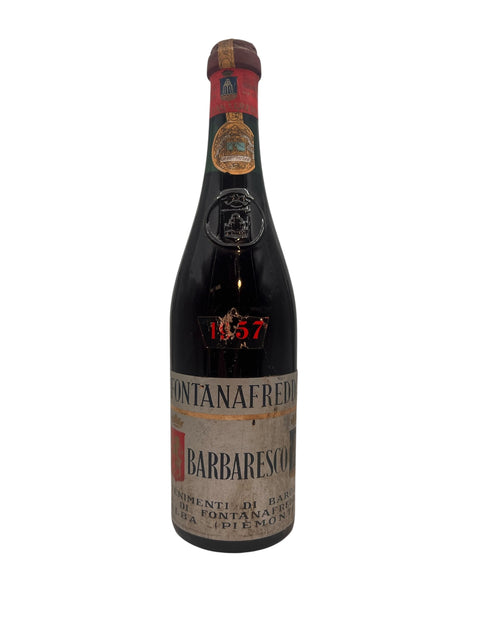Barbaresco vinflaske fra Fontanafredda årgang 1957