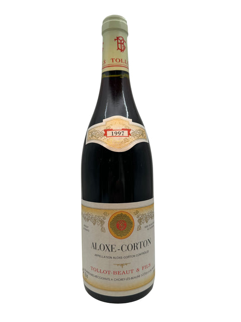 Flaske af Aloxe-Corton Tollot-Beaut 1997 rødvin