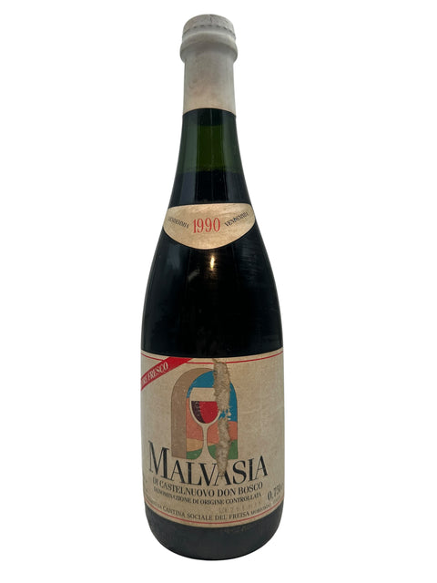 Bouteille de vin de dessert Malvasia Cantina Sociale 1990