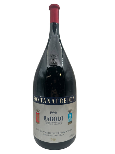 Bouteille de vin rouge Barolo Fontanafredda 1990