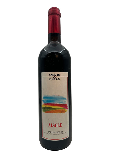 Bouteille de vin rouge Alsole Sandro & Mirko Barbera d'Asti