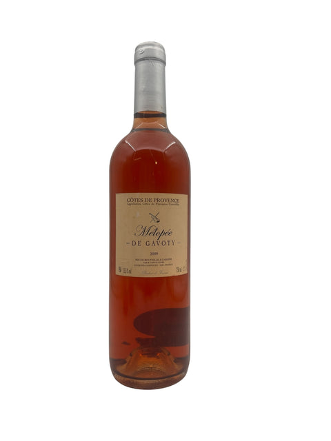 Bouteille de vin rosé Melopée De Gavoty 2009