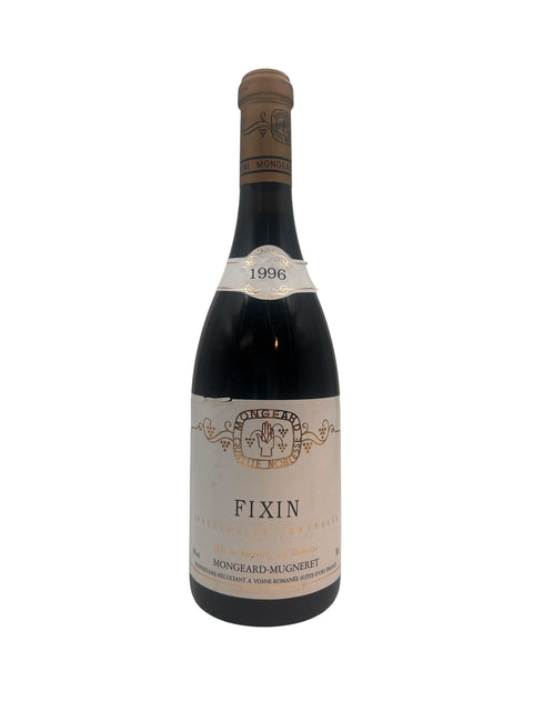 Bouteille de vin rouge Fixin Mongeard-Mugneret 1996