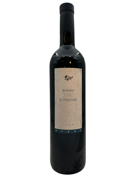 La bouteille de vin rouge Roero Superiore Morra 1998