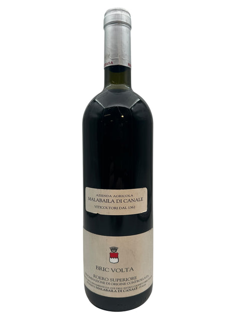 Bouteille de vin rouge Bric Volta Malabaila di Canale