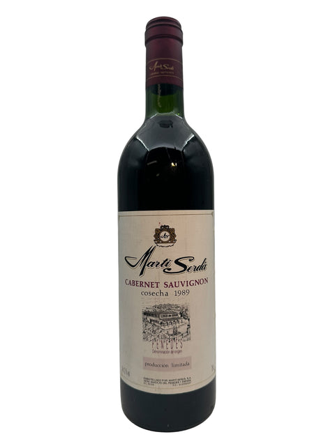 Bouteille de Cabernet Sauvignon Martí Serdà 1989 du Penedès