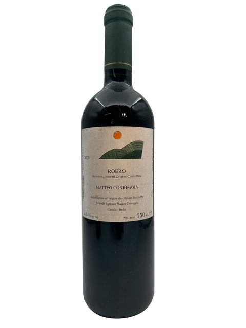 Bouteille de vin rouge Roero Matteo Correggia 2000