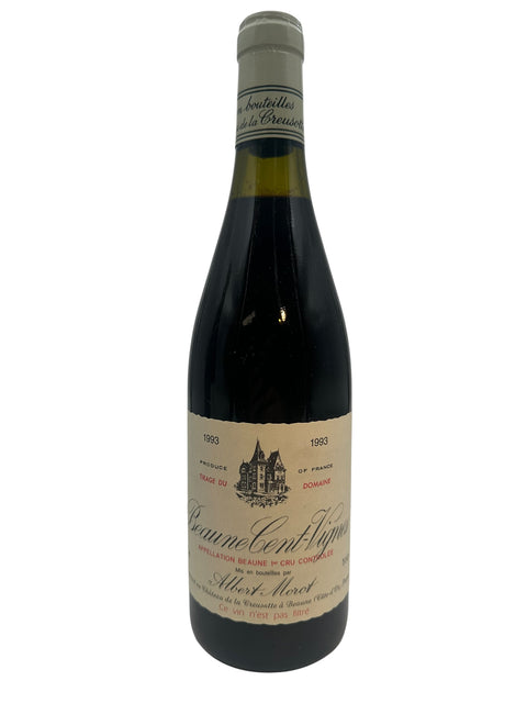 Bouteille de vin rouge Beaune Cent-Vignes Albert Morot millésime 1993