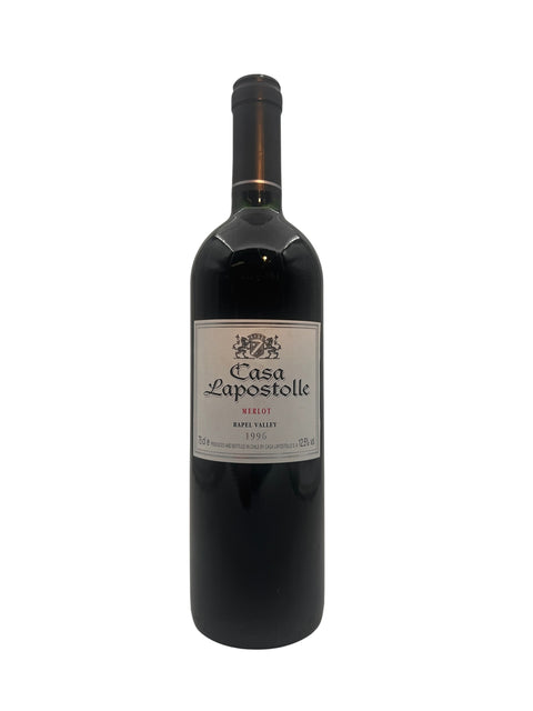 Bouteille de Merlot Casa Lapostolle 1996 de la Vallée de Rapel