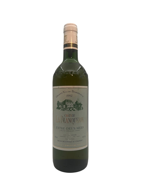 Bouteille de vin blanc de Bordeaux Château La Blanquerie 1992
