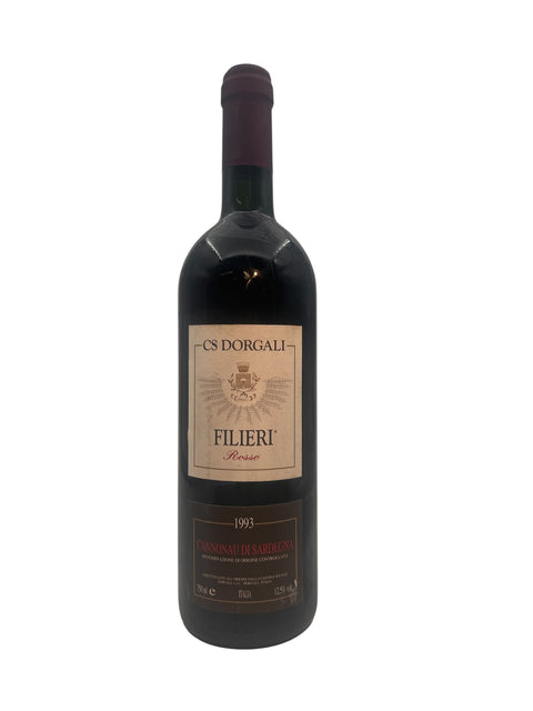 Vin rouge italien Filieri Dorgali 1993 bouteille