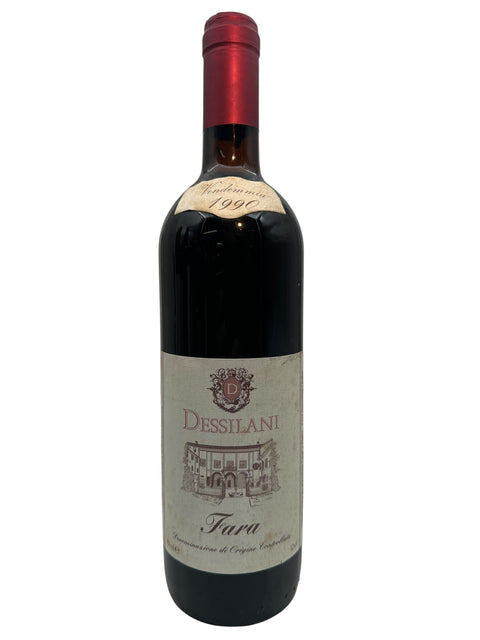 Bouteille de vin rouge Fara Dessilani 1990