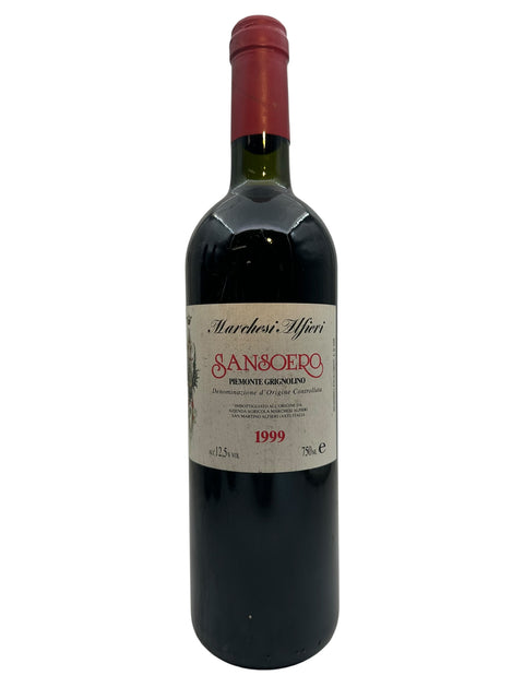 Bouteille de vin rouge Sanroero de Marchesi Alfieri millésime 1999