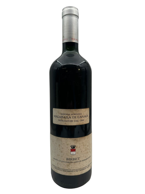 Flaske af Birbet Malabaila di Canale dessertvin årgang 2019