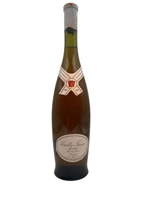 Bouteille de vin blanc Pouilly Fuissé Georges Duboeuf 1987