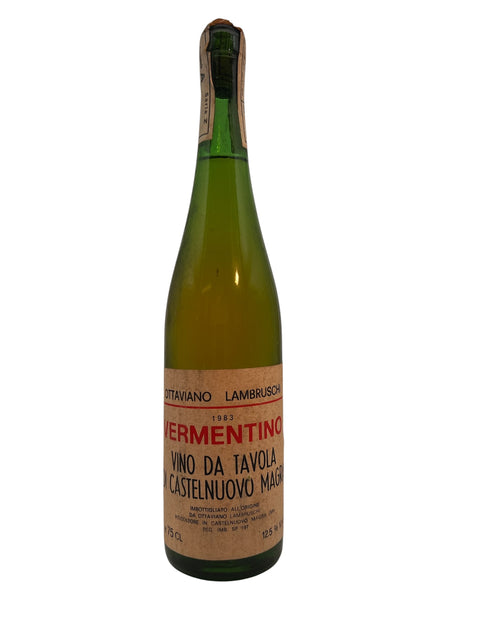 Bouteille de vin blanc Vermentino Ottaviano Lambruschi 1983